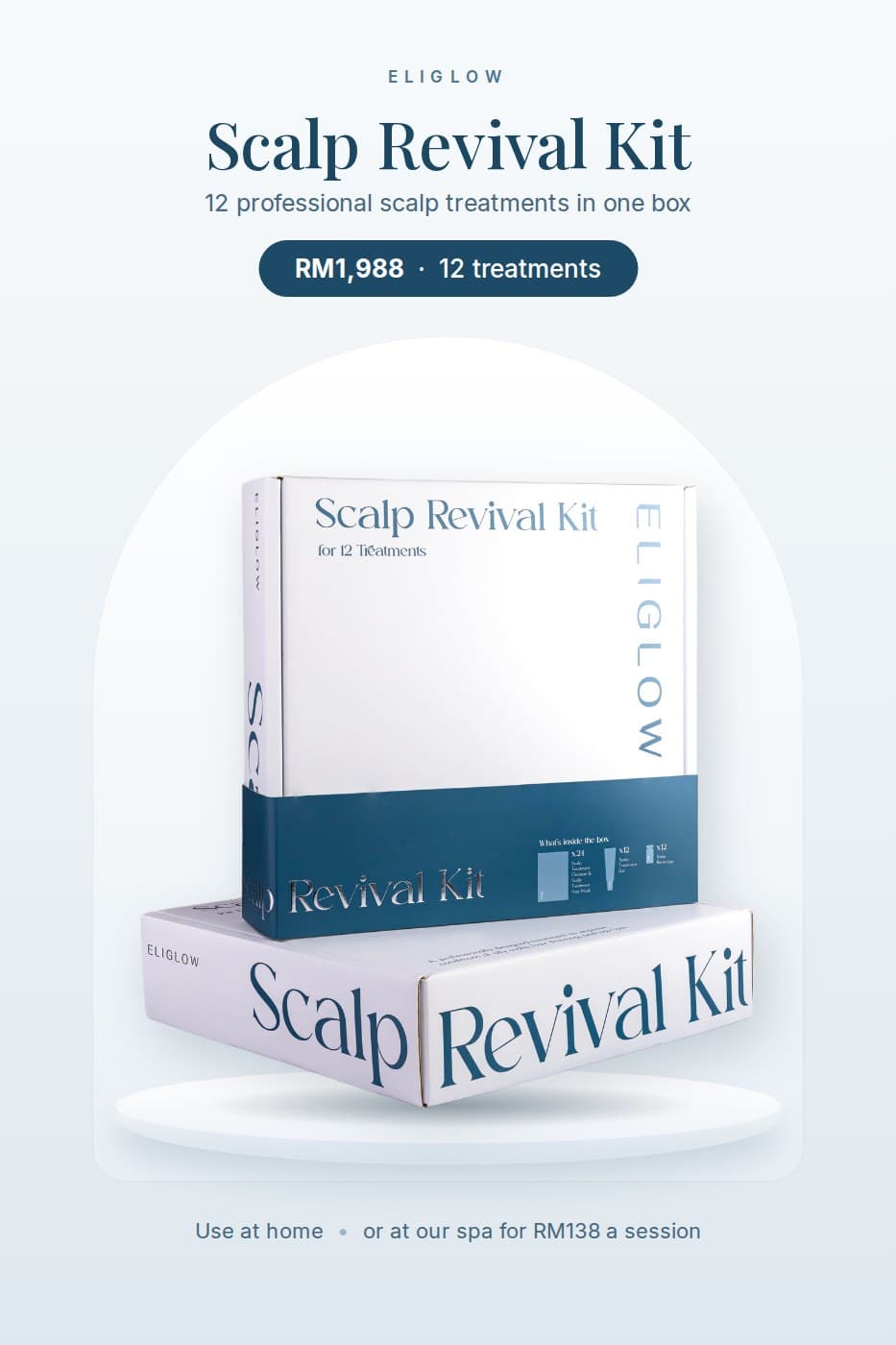 Kit ELIGLOW Scalp Revival (12 Rawatan)