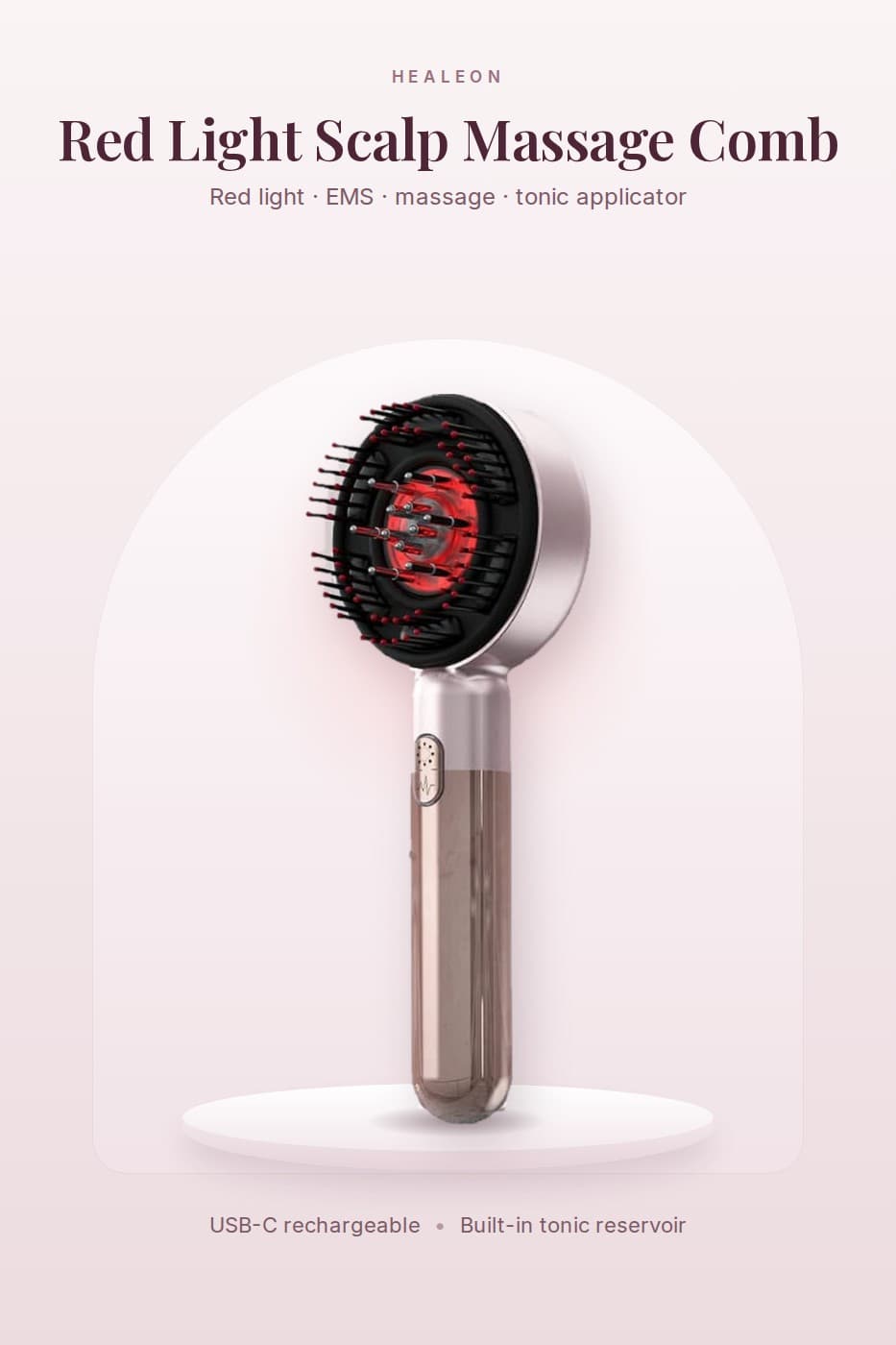Red Light Scalp Massage Comb