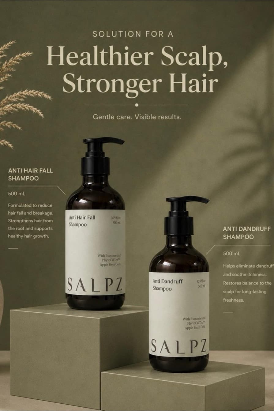 Healthy scalp,
beautiful hair,
naturally.