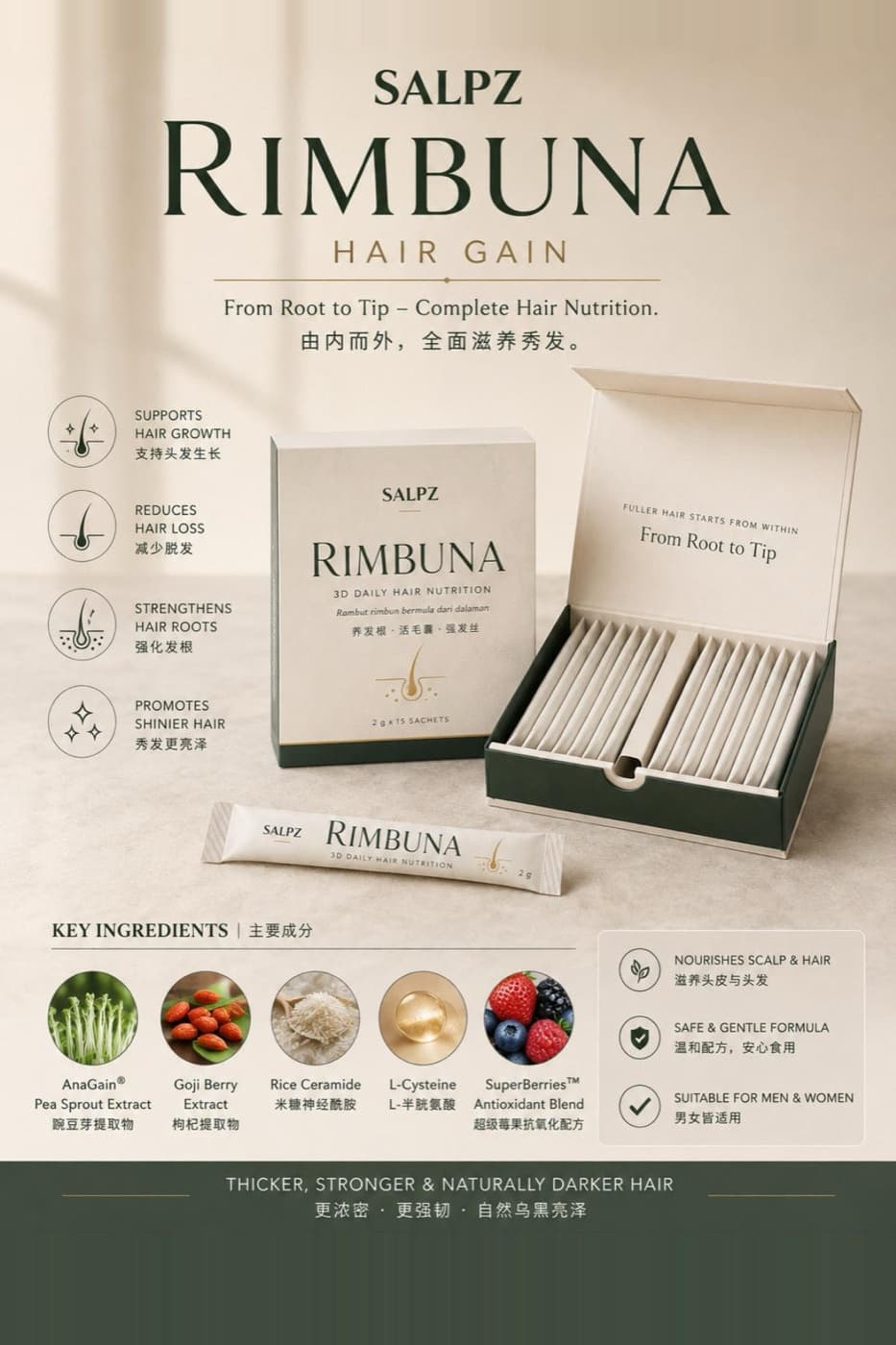 SALPZ Rimbuna Hair Gain